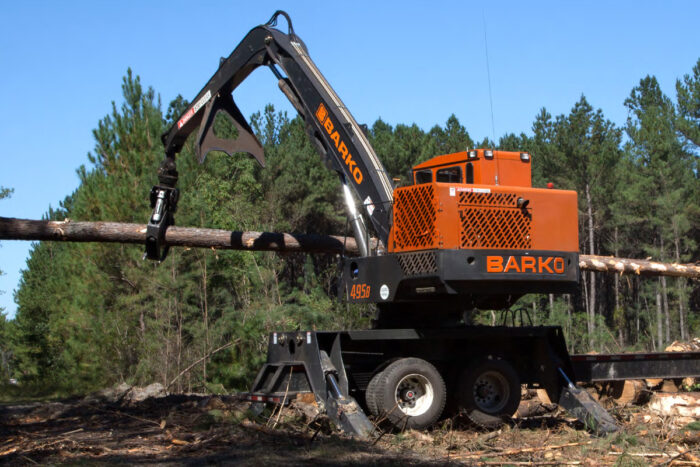 Barko 495B trailer-mounted loader